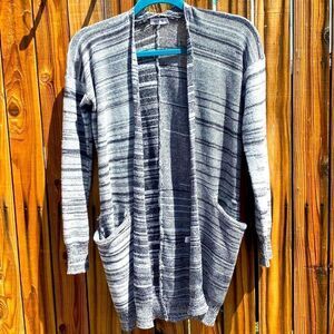 🌲Ardene Pocketed Knit Cardigan Grey Size Small